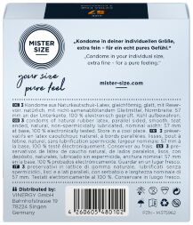 Презервативы Mister Size 57mm (3 шт)