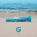 GOC001 Фаллоимитатор рельефный Gildo из стекла, голубой