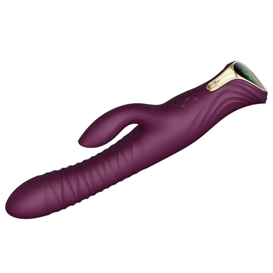 Пульсатор-кролик Zalo Mose Velvet Purple 14.4х3.7 см 