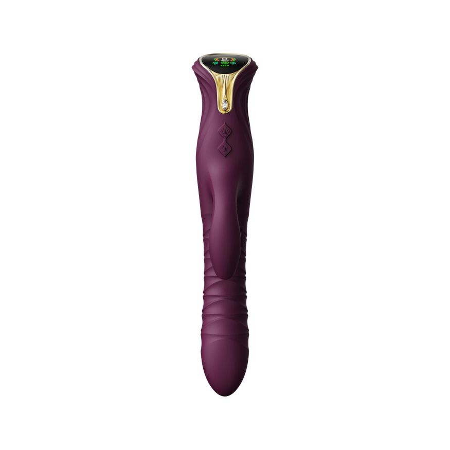 Пульсатор-кролик Zalo Mose Velvet Purple 14.4х3.7 см 