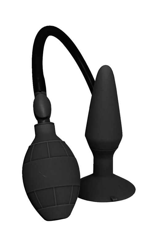 Анальный плаг расширитель с накачиванием Dream Toys Menzstuff Small Inflatable Plug черный