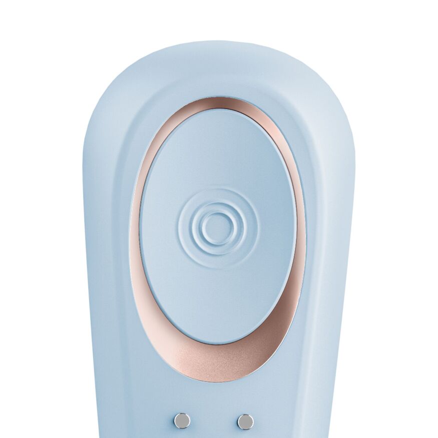 Вибратор для пар Satisfyer Double Classic Light Blue з одним двигуном