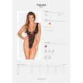 Кружевное боди Obsessive Figurea teddy S/M