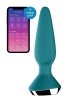 Анальная пробка с двумя моторами и управлением телефоном Satisfyer Plug-ilicious 1 Petrol