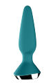 Анальна пробка з двома моторами та керуванням з телефону Satisfyer Plug-ilicious 1 Petrol, зелений