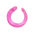 Гнучкий подвійний фалоімітатор рожевого кольору Double Dones Dildo Pink