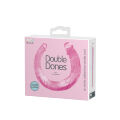 Гнучкий подвійний фалоімітатор рожевого кольору Double Dones Dildo Pink