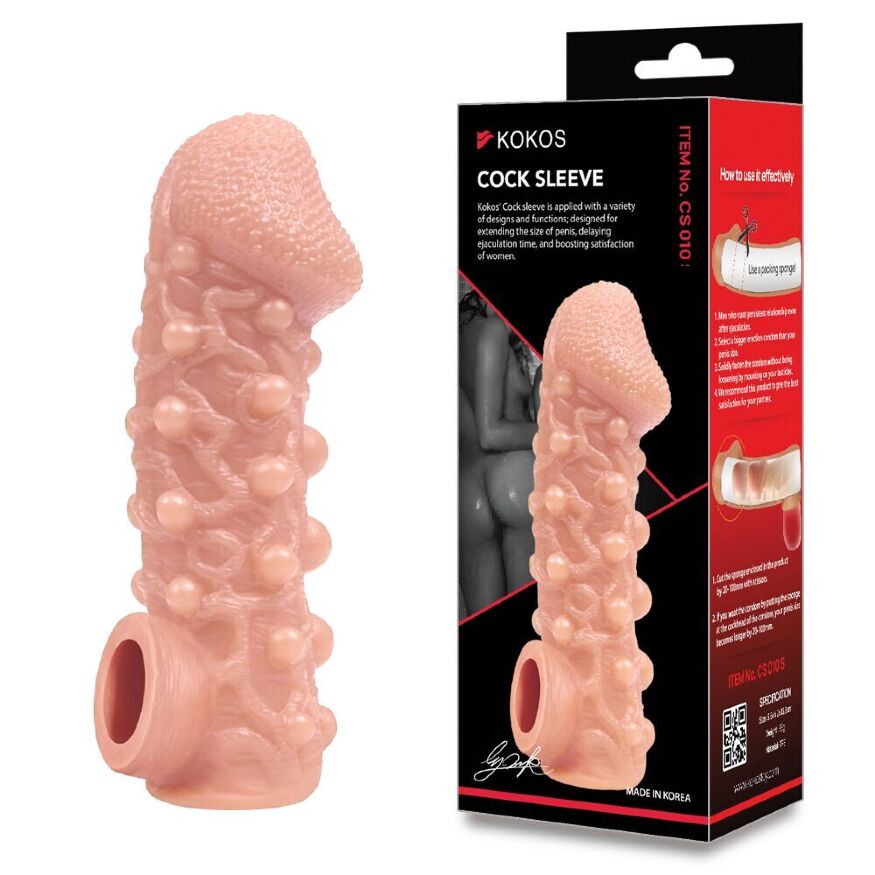 Насадка на член Kokos Cock Sleeve CS 010 L (мятая упаковка!!!)