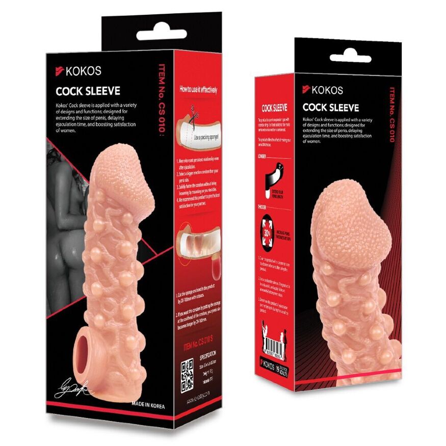 Насадка на член Kokos Cock Sleeve CS 010 L (мятая упаковка!!!)