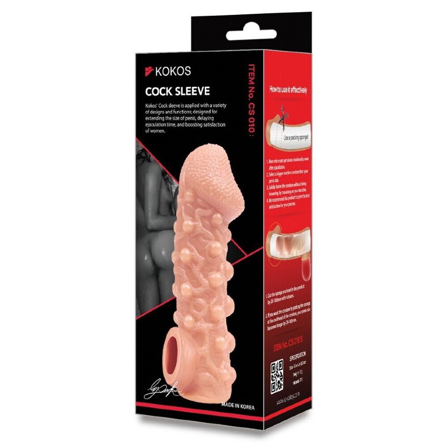 Насадка на член Kokos Cock Sleeve CS 010 L (мятая упаковка!!!)