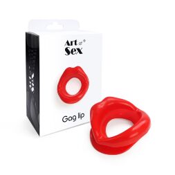 Кляп-розширювач у формі губ Art of Sex - Gag lip, червоний