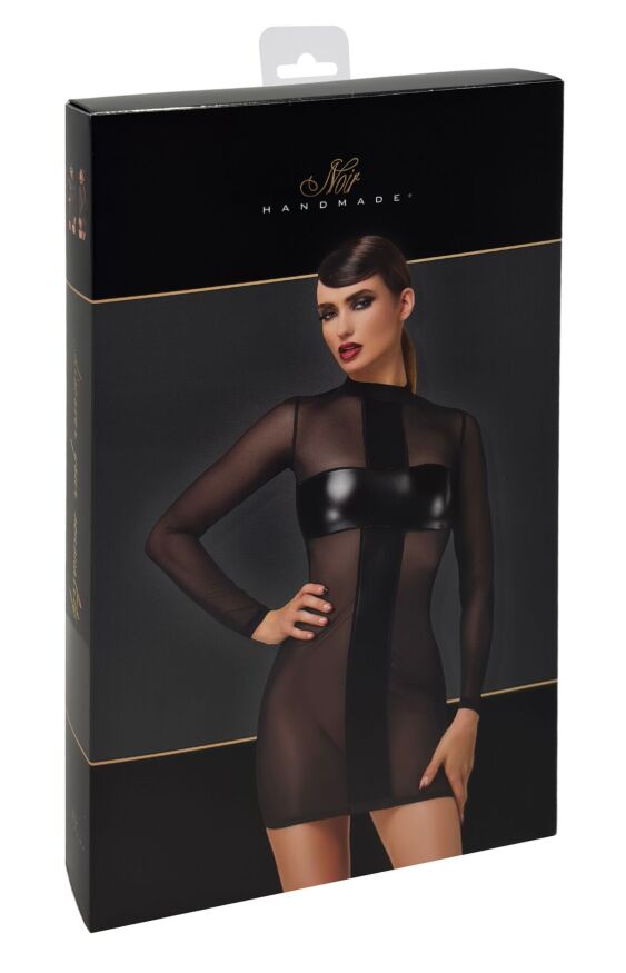 Платье Noir Handmade F369 Crossfire Mesh &amp; Wetlook Mini dress XS