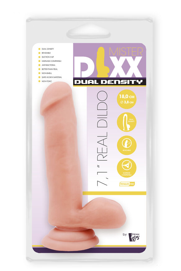 Фаллоимитатор с двойной плотностью MR. DIXX 7.1INCH DUAL DENSITY DILDO