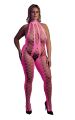 Бодистокинг - Ouch!Bodystocking With Halterneck Pink, XL/4XL