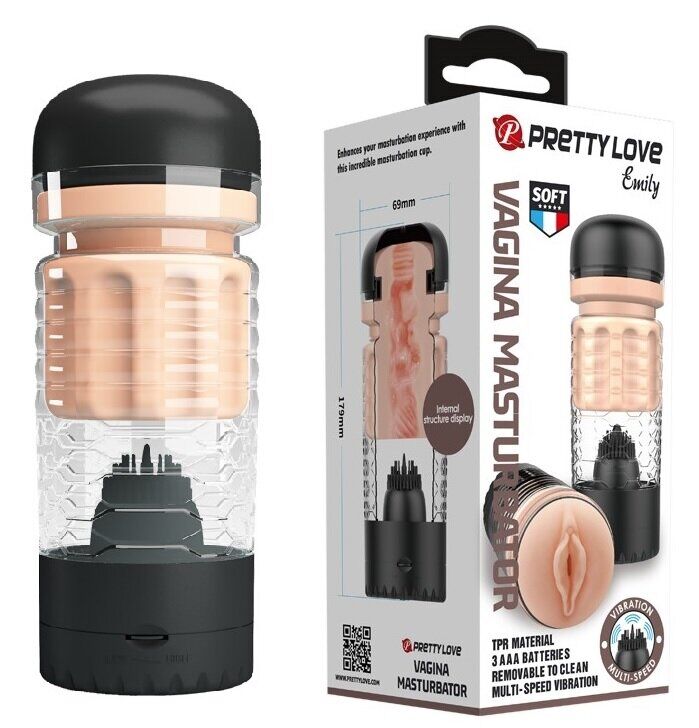 Мастурбатор вагина с вибрацией PRETTY LOVE - Emily, BM-00900T65