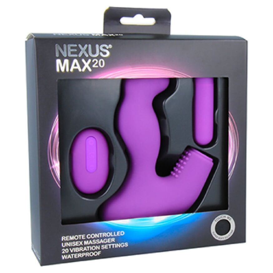 Массажер простаты Nexus Max 20 с дистанционным управлением, фиолетовый