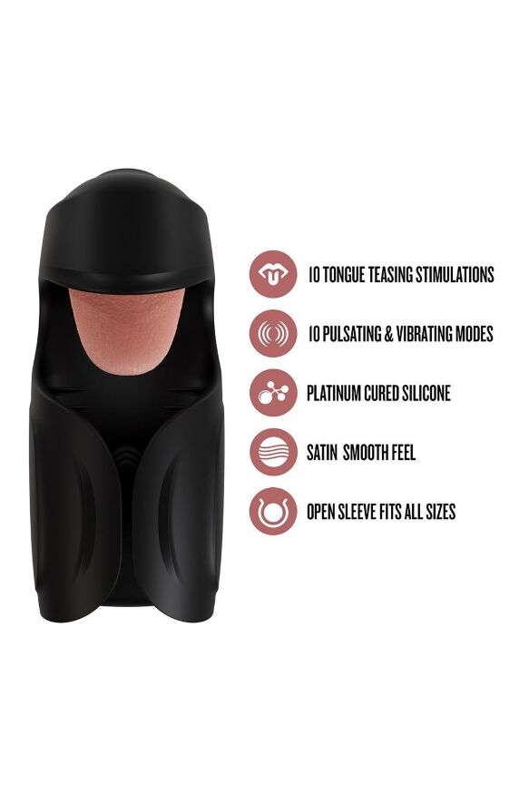 Мастурбатор Blush M for Men з вібрацією, 14.6 см