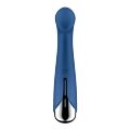 Вібратор з ротацією Satisfyer Spinning G-Spot 1 Blue, плоский майданчик для стимуляції точки G