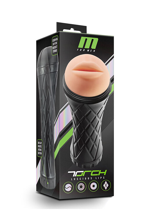 Мастурбатор в колбе ротик M FOR MEN THE TORCH LUSCIOUS LIPS