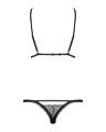 Комплект Obsessive Romanesa (Бюстгальтер и стринги) Black S/M