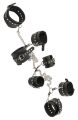 Набор фиксаторов для БДСМ игр ZADO Leather Bondage set Complete, black, S / L