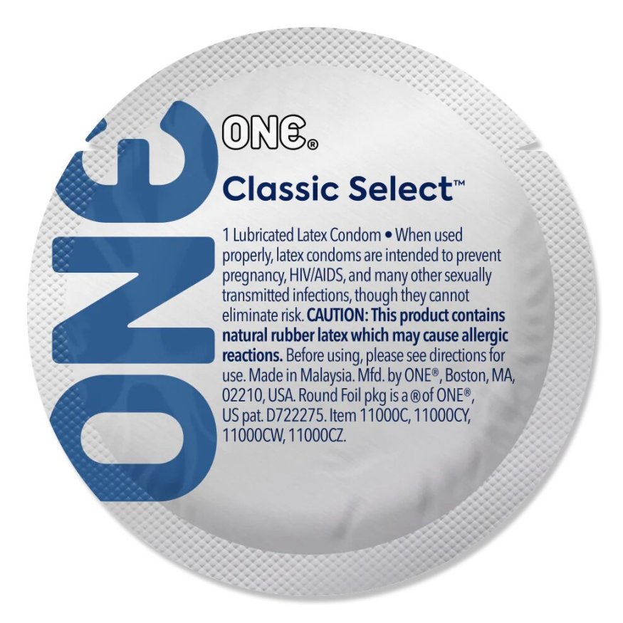 Презерватив ONE Classic Select Contest Collection, 1 шт, гладкий, со смазкой, дизайнерская упаковка