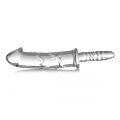 AF503 Фаллоимитатор стеклянный Battle Rammer Phallic Glass Thruster прозрачный