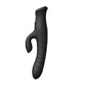 Пульсатор-кролик Zalo Mose Obsidian Black 14.4х3.7 см