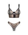 Комплект Obsessive Soranna top &amp; crotchless thong 2XL/3XL