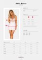 Сорочка Obsessive Amor Blanco underwire chemise &amp; thong white S/M