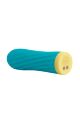 Вибропуля S Pleasures Bullets Twist &amp; Shout Turquoise, бирюзовая, ребристая поверхность, 10 режимов