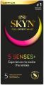 Безлатексные премиум-презервативы SKYN 5 Senses, 5 видов (5 шт) (мятая упаковка!!!)