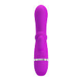 Силиконовый вибратор со стимулирующим отростком для клитора Pretty Love Bert Vibrator Purple