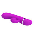 Силиконовый вибратор со стимулирующим отростком для клитора Pretty Love Bert Vibrator Purple