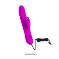 Многофункциональный вибратор розового цвета Pretty Love Byron Vibrator Purple