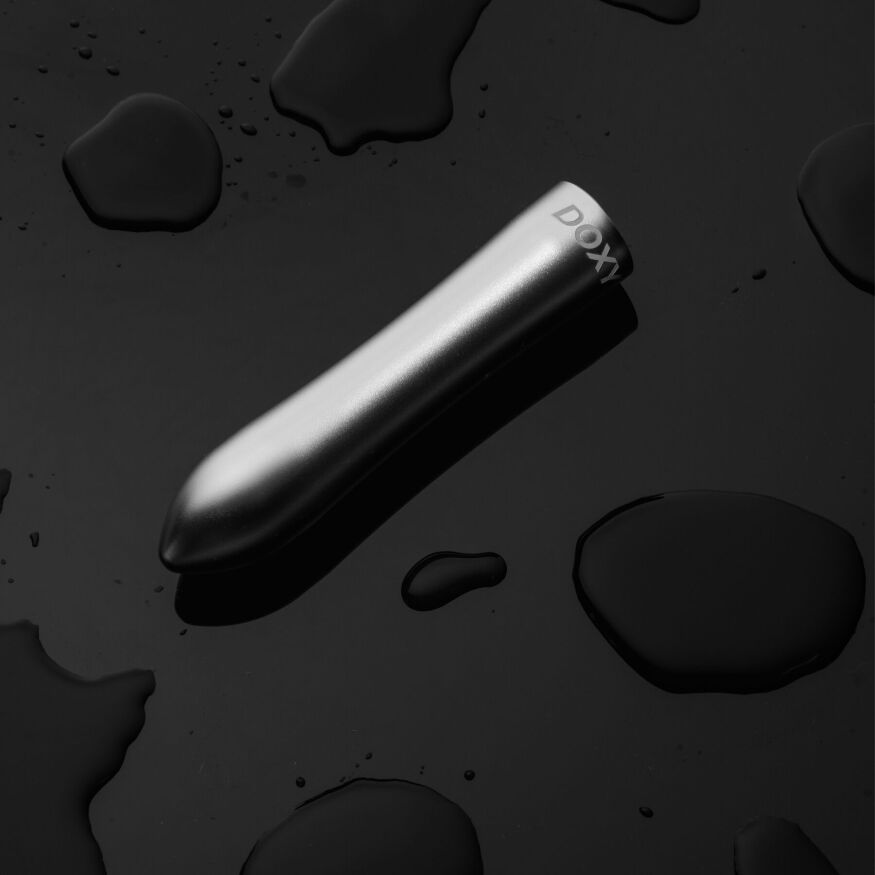 Вибратор-пуля, мощный DOXY BULLET SILVER