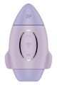 Вибратор Satisfyer Mission Control с вакуумной стимуляцией клитора, фиолетовый
