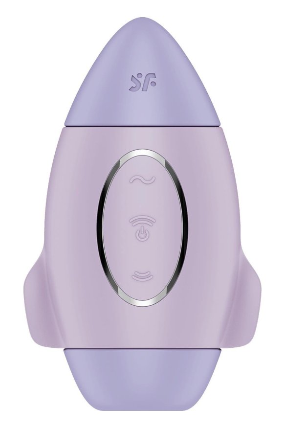 Вибратор Satisfyer Mission Control с вакуумной стимуляцией клитора, фиолетовый