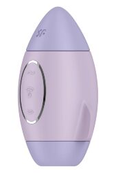 Вибратор Satisfyer Mission Control с вакуумной стимуляцией клитора, фиолетовый