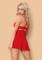 410928 Сорочка Obsessive 838-BAB-3 red Chemise L/XL