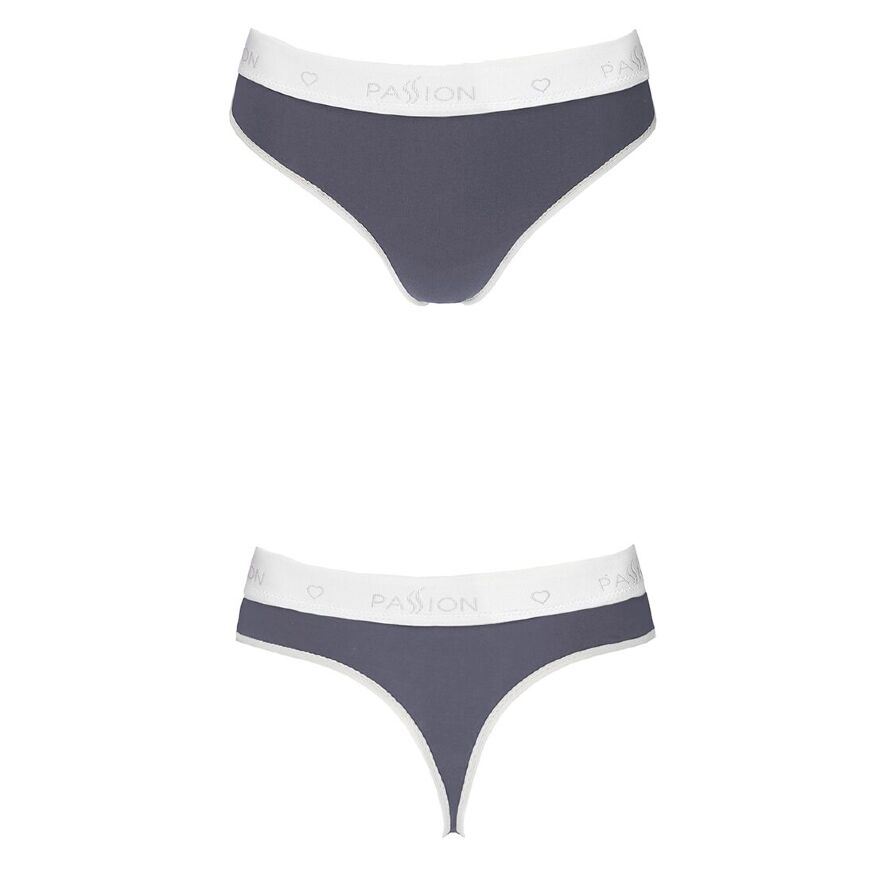 Спортивные трусики-стринги PS007 PANTIES dark grey L - Passion