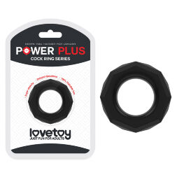 Ерекційне кільце з гладкою і безшовною поверхнею Power Plus Cockring 4 Black