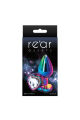 Анальная пробка NS Novelties REAR ASSETS MULTICOLOR HEART MEDIUM CLEAR