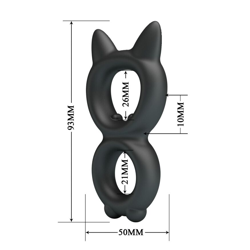 Ерекційне кільце Crazy Bull №20 - TORAN super soft silicone, BI-210365