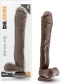 Фаллоимитатор гигант Blush Dr. Skin Mr. Ed реалистичный на присоске, коричневый, 33 см х 5.3 см