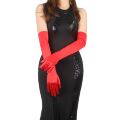 Длинные перчатки Star Night выше локтя, красные, 55 см