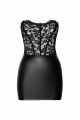 Платье Noir Handmade F300 Solace, XXL, кружево, корсетный верх, шнуровка сзади, юбка мини под латекс
