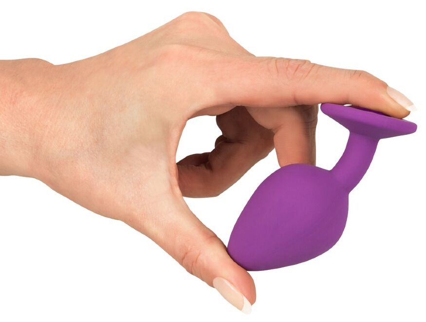 Анальная пробка с камнем You2Toys Colorful Joy Jewel Purple Plug Medium