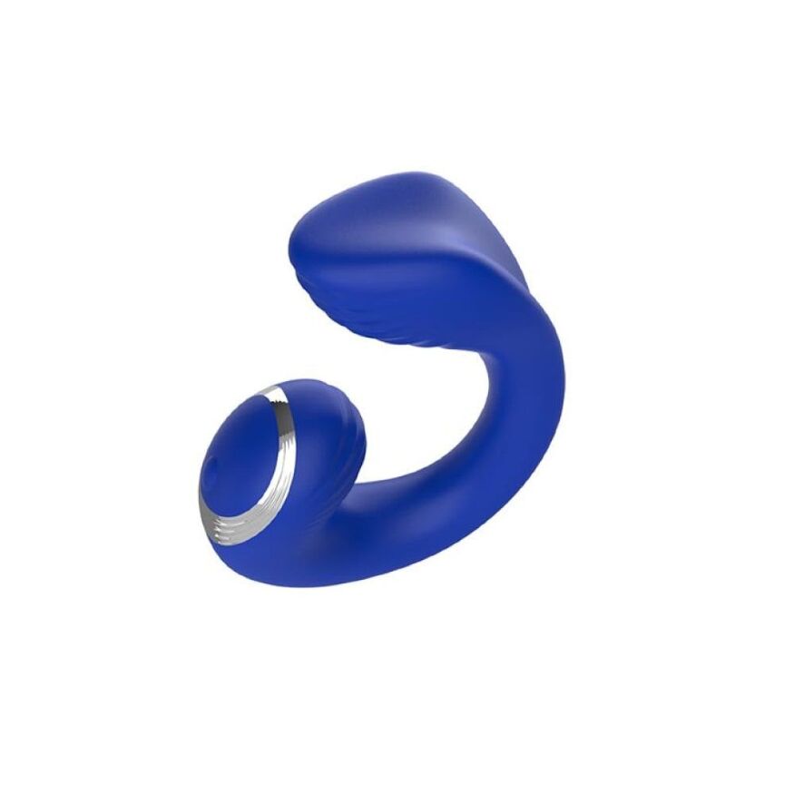 Вибратор для пар с дистанционным пультом Chisa Lust Ripple Meteor, синий
