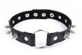 Ошейник с шипами Collar black with metal spikes